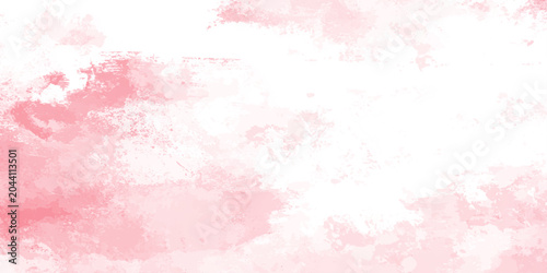 Obraz na płótnie Soft pink watercolor background with white space for design or text overlay crea