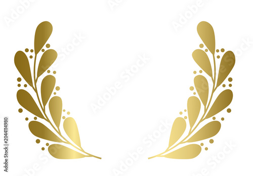 laurel wreath element for award