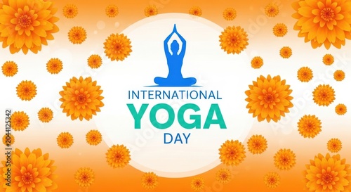 International Yoga Day celebration background