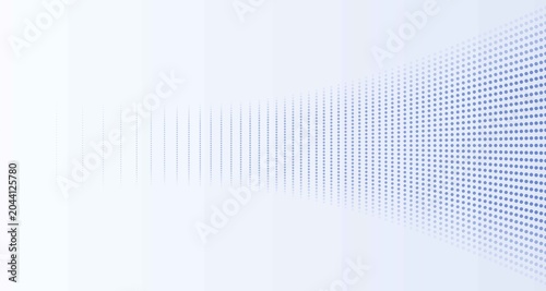 Blue dots pattern on white background with gradient effect
