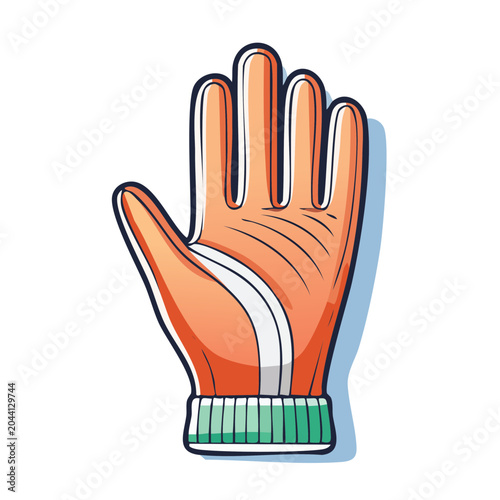 Orange Glove Illustration