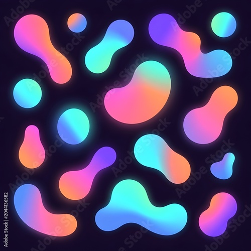 Colorful Fluid Gradient Elements