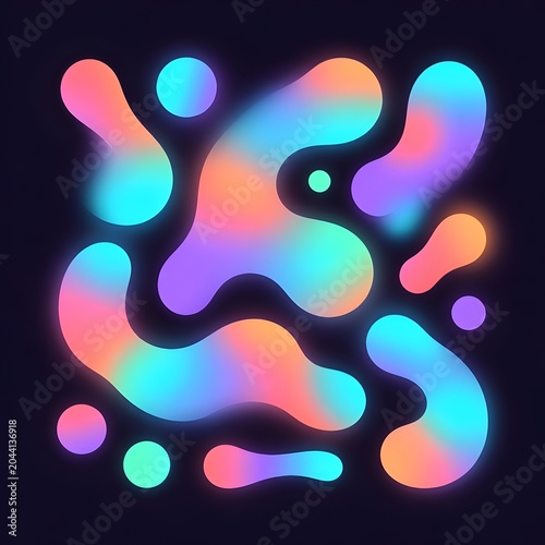 Abstract Gradient Blobs Pack