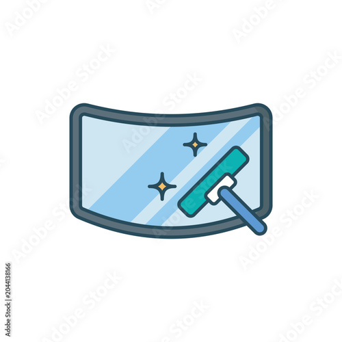 Car Glass Cleaner Icon