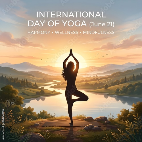 Healthy Lifestyle and Meditation Concept with Person Practicing Yoga at Sunrise