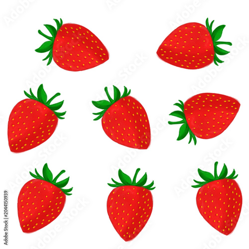 strawberry seamless pattern