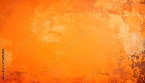 Abstract orange textured background with artistic brushstrokes.