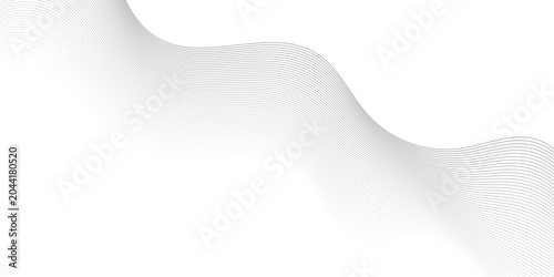 Minimal gradient wave line music futuristic gray and white web business background. geometric flowing web smoke sound music digital blend curve line texture backgound.