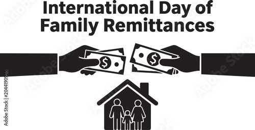 Fotografie International Day of Family Remittances illustration