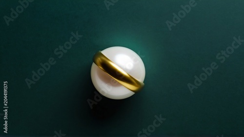 Macro Pearl and Gold Texture