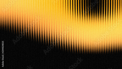 Textured noisy visual with vertical glass lines in orange and yellow gradient shades for business presentation slide branding.