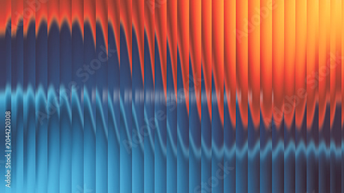 Obraz na płótnie Abstract glowing vertical lines creating dynamic fiery glass pattern illustratio