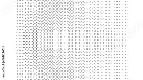 Bild auf Leinwand Small Dot Halftone Vector Banner Fine Grain Texture Black on White