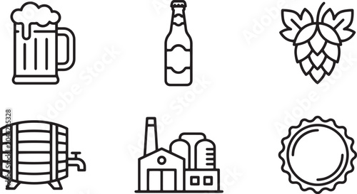 set of icons of different shapes