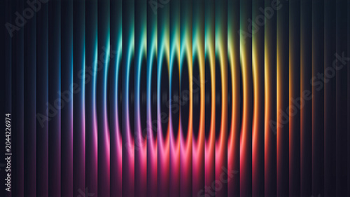 Tablou pe pânză Abstract glowing vertical lines creating dynamic fiery glass pattern illustratio