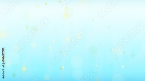 Foto Soft blue bokeh background with delicate floating light particles