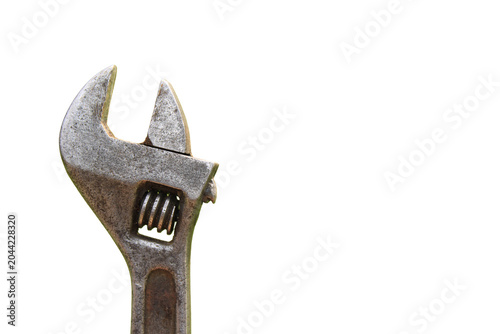 Canvas-taulu Heavy Metal Adjustable Wrench isolated on transparent background