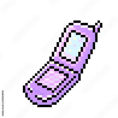 ピクセルアートな９０s風レトロガラケー　単体⭐︎png
