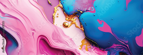 Multicolor brushed marbled surface. Abstract colorful illustration. Texture of marble. Vector illustration.	