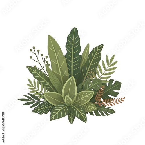 Close-up of a fresh green eucalyptus leaf cluster.