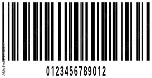 Obraz na plátně Realistic barcode icon for product and sales