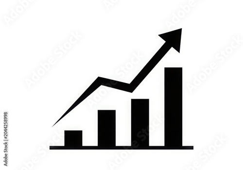 Business Growth Chart with Increasing Trend