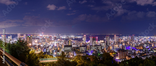 秋の夜の神戸（パノラマ）