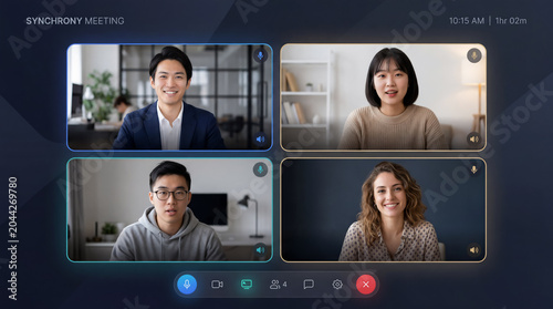 Modern Online Meeting Interface