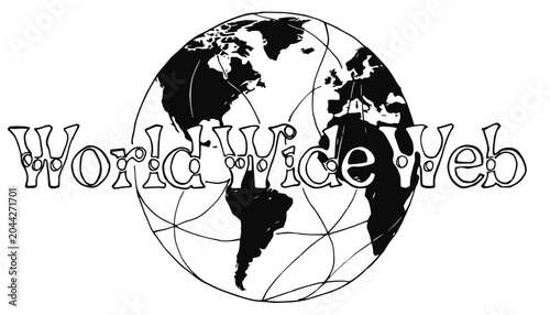 Worldwide Web Globe Network Connection Concept Art