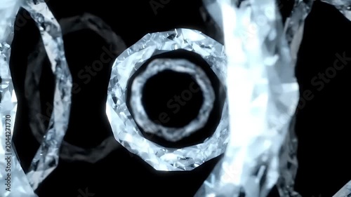 Ice Crystal Abstract.