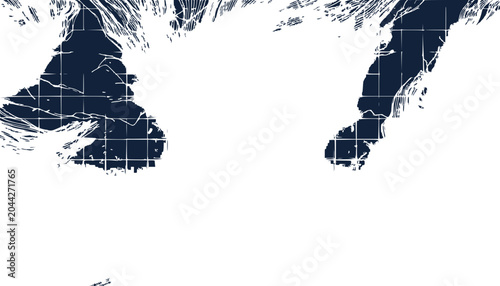 Abstract Grunge Ink Splatter on White Background
