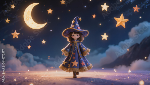 witch on broom