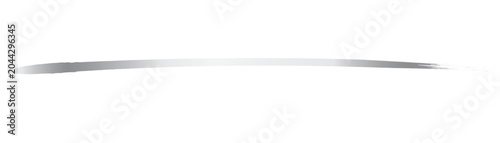Canvastavla Horizontal silver brush stroke vector with subtle metallic sheen