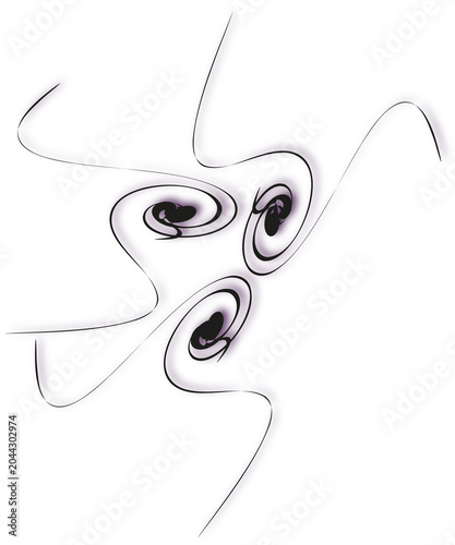 Decorative calligraphic swirl pattern with elegant flowing lines.