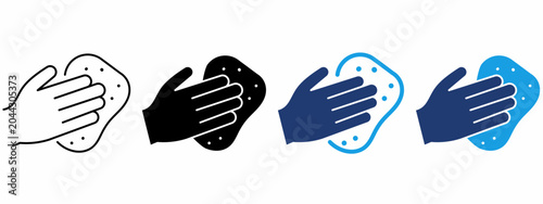 Canvastavla Surface Sanitization Hand Wipe icon collections.