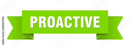 Tableau sur toile proactive ribbon isolated on transparent background