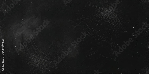 Tableau sur toile A dark, textured blackboard surface with faint chalk marks and scratches, hinting at past lessons and creative endeavors
