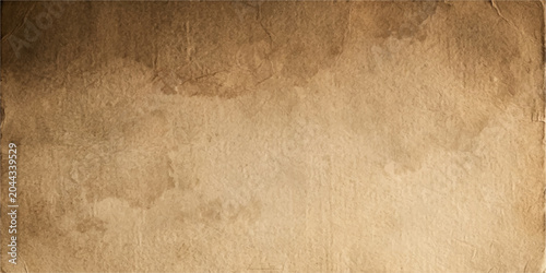 Bild auf Leinwand A textured, aged paper surface with distinct water stains and a vintage feel, conveying a sense of history and rustic charm