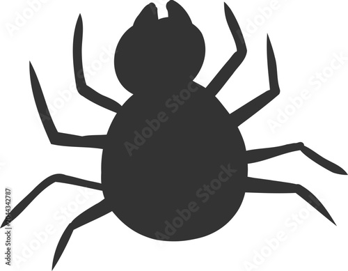 Tablou pe pânză Halloween spider and cobweb, line net trap border, corner