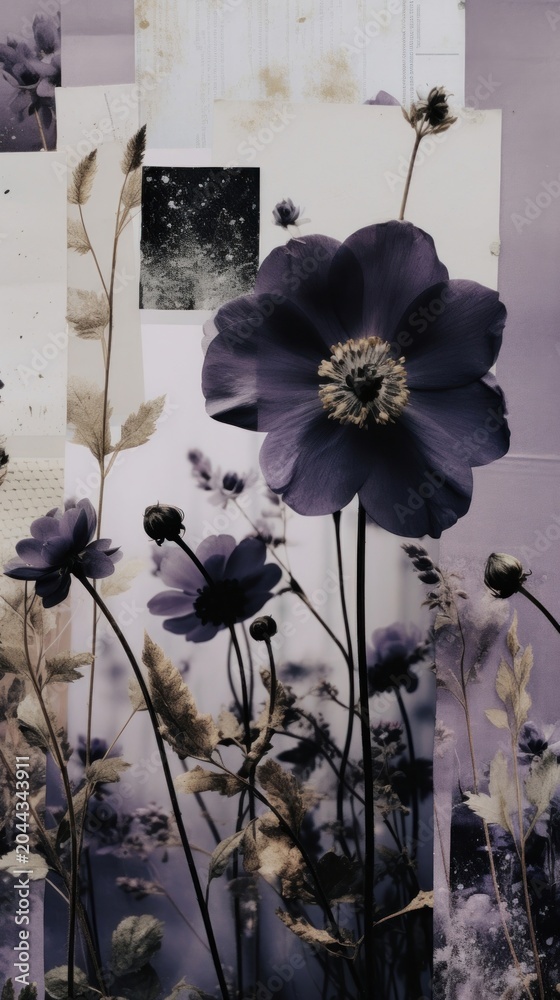 Obraz premium Combination of Purple flowers purple nature plant.