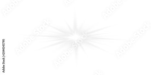 Bright lens flare starburst with magical glow overlay, shining rays and abstract light effect for modern visual composition and illustration use