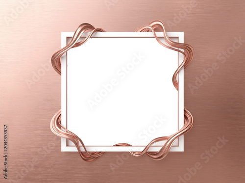 Stylish background Waves Frame PNG isolated cut out 