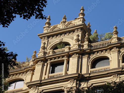 Fotografija Casa Lezama-Leguizamón Belle Époque Facade with Ornate Attic Storey and Urn Pinn