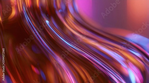 Abstract digital art piece that appears to be a close-up of a wave-like pattern. the wave is made up of multiple lines of different colors, including red, orange, pink, blue, and purple.