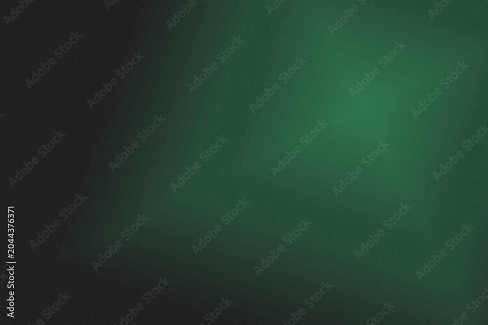 Fototapeta premium Dark Green and Black Grainy Gradient Background with Noise Texture and Subtle Spotlight Effect.