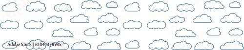 Foto Seamless Cloud Pattern Background