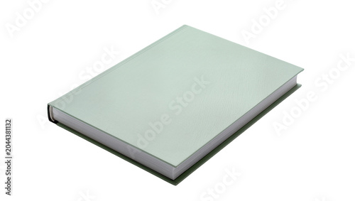 Tableau sur toile Closed light blue hardcover book with textured cover
