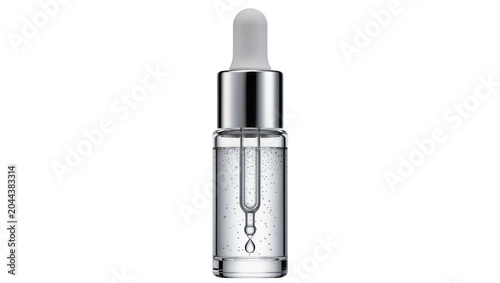 Εκτύπωση καμβά Glass dropper bottle with clear serum and bubbles