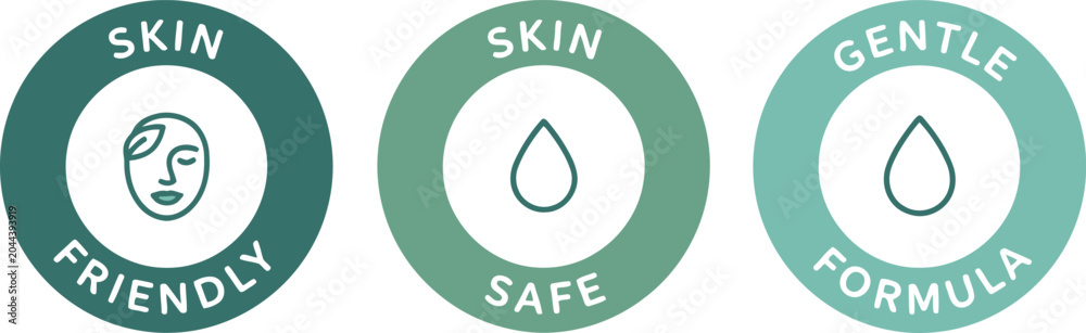 Φωτογραφία Skin Friendly Safe Gentle Formula Badges for Cosmetic Packaging