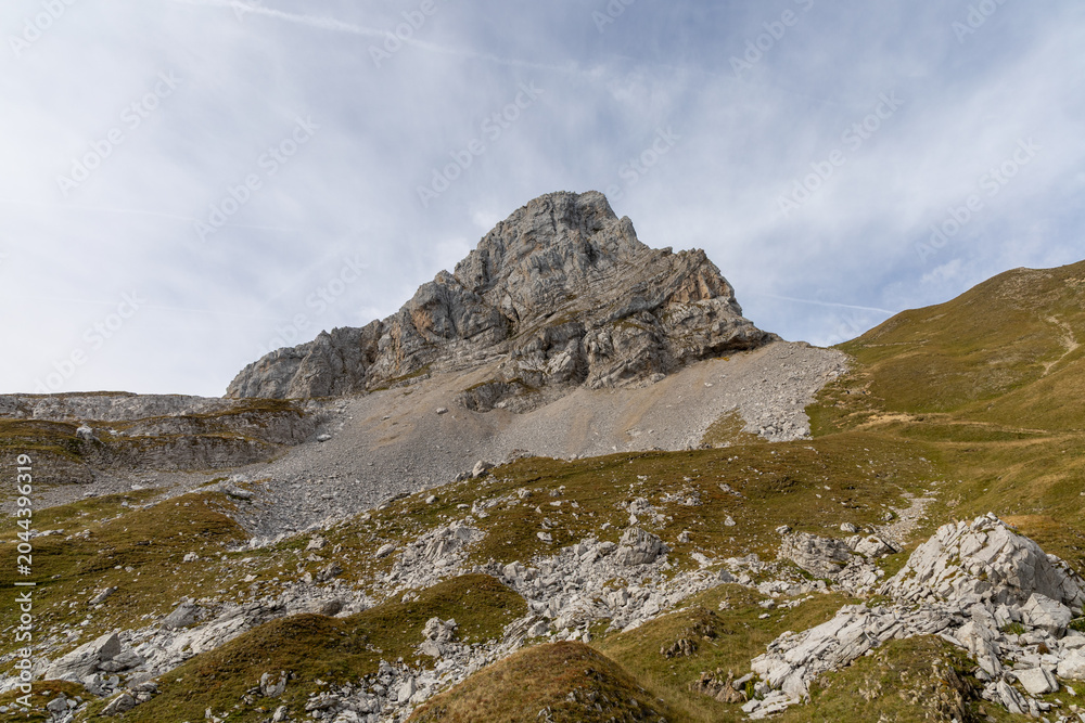 Fototapeta premium Col de la Colombière , Haute-Savoie, French Alps